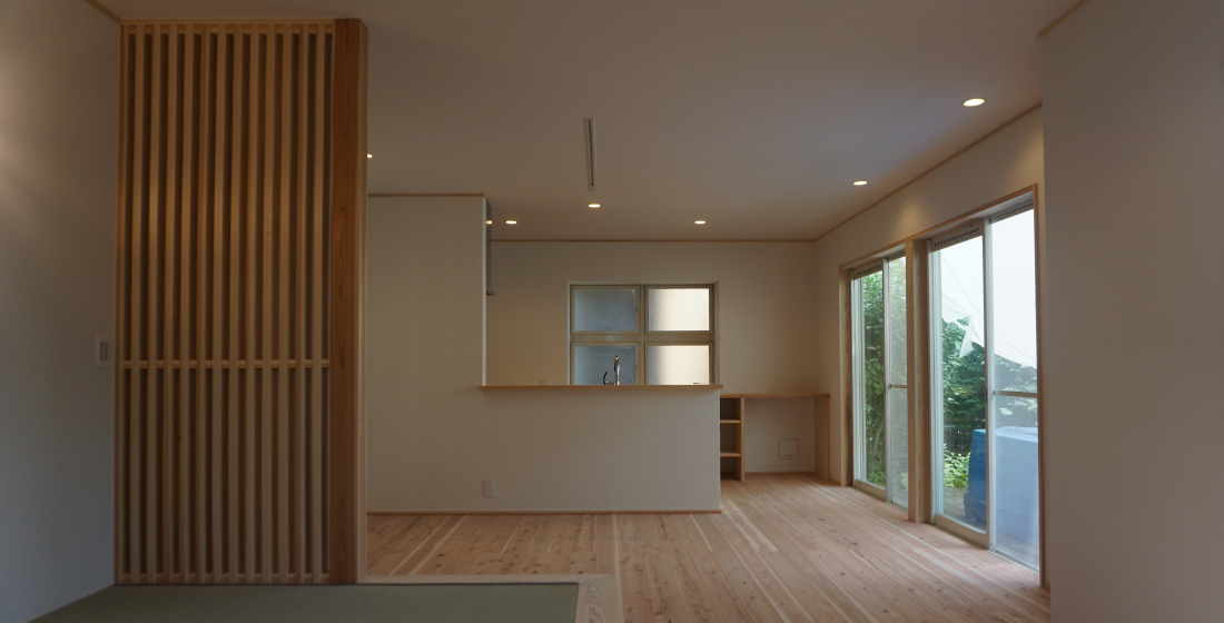 自然素材と造作家具のデザインリフォーム　写真